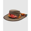 Jacaru - Jacaru 104A Ladies Bushbreeze Camper Hat - Hats (Brown) Jacaru 104A Ladies Bushbreeze Camper Hat