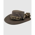 Jacaru - Jacaru 1022 Shady Lady Hat - Hats (Brown) Jacaru 1022 Shady Lady Hat