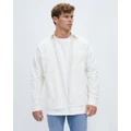 Jack & Jones - Pure Relaxed Fit LS Shirt - Shirts & Polos (Marshmallow) Pure Relaxed Fit LS Shirt