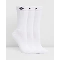 Converse - Crew Sock 3 Pack - Underwear & Socks (White & Black) Crew Sock 3-Pack