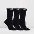 Converse - Crew Sock 3 Pack - Underwear & Socks (Black & White) Crew Sock 3-Pack