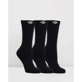 Converse - Crew Sock 3 Pack - Underwear & Socks (Black & White) Crew Sock 3-Pack