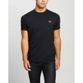 Fred Perry - Ringer T Shirt - T-Shirts & Singlets (608 Navy) Ringer T-Shirt