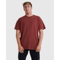 Billabong - Premium Wave Wash T Shirt - Tops (BRICK) Premium Wave Wash T Shirt