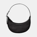 Longchamp - Le Roseau Essential Hobo Bag Small - Handbags (Noir) Le Roseau Essential Hobo Bag - Small