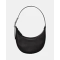 Longchamp - Le Roseau Essential Hobo Bag Small - Handbags (Noir) Le Roseau Essential Hobo Bag - Small