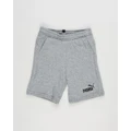 Puma - Essential Sweat Shorts Kids Teens - Shorts (Medium Grey Heather) Essential Sweat Shorts - Kids-Teens