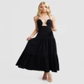 DERMA Department - Capri Maxi Dress - Dresses (Black) Capri Maxi Dress