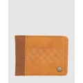 Quiksilver - Mens Stamp Ramper Tri Fold Wallet - Wallets (CHOCOLATE BROWN) Mens Stamp Ramper Tri Fold Wallet