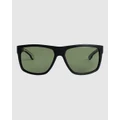 Quiksilver - Transmission P Polarized Sunglasses - Sunglasses (BLACK/GREEN PLZ) Transmission P Polarized Sunglasses