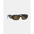 Prada - 0PR 17WS - Sunglasses (Black & Yellow Marble) 0PR 17WS
