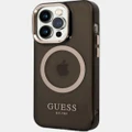 Guess - iPhone 14 Pro Max Ring Edition Phone case - Tech Accessories (Translucent Black) iPhone 14 Pro Max Ring Edition Phone case