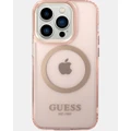 Guess - iPhone 14 Pro Max Ring Edition Phone case - Tech Accessories (Translucent Pink) iPhone 14 Pro Max Ring Edition Phone case
