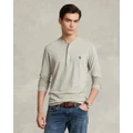 Polo Ralph Lauren - Slub Jersey Henley Shirt - T-Shirts & Singlets (Loft Heather) Slub Jersey Henley Shirt