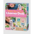 4M - 4M KidzMaker Make Your Own Llama Doll - Arts & Crafts (Multi Colour) 4M - KidzMaker - Make Your Own Llama Doll