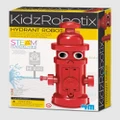 4M - 4M KidzRobotix Hydrant Robot - Educational & Science Toys (Red) 4M - KidzRobotix - Hydrant Robot