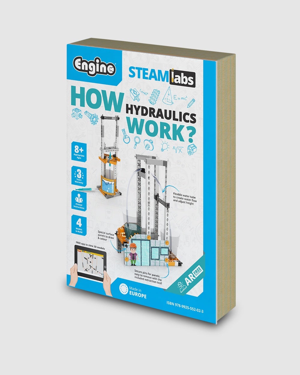 Engino - Engino STEAMlabs How hydraulics work - Bath Toys (Blue) Engino - STEAMlabs - How hydraulics work