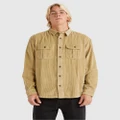 Quiksilver - Ancestral Generation Long Sleeve Shirt For Men - Tops (OLIVE GRAY) Ancestral Generation Long Sleeve Shirt For Men
