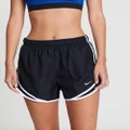Nike - Dri FIT Tempo Running Shorts - Shorts (Black, White & Wolf Grey) Dri-FIT Tempo Running Shorts