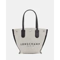 Longchamp - Essential Canvas Tote Bag XS - Handbags (Ecru) Essential Canvas Tote Bag - XS