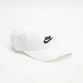 Nike - Club Futura Wash Cap Kids - Headwear (White & Black) Club Futura Wash Cap - Kids