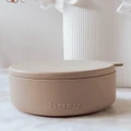 Bare The Label - Silicone Bowl and Lid - Nursing & Feeding (Latte) Silicone Bowl and Lid