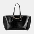 Ideal of Sweden - Ideal of Sweden Tote Tulip Chain Neo Noir Croco Recycled - Handbags (Black) Ideal of Sweden Tote Tulip Chain Neo Noir Croco Recycled