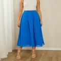Atmos&Here - Carter Midi Skirt - Skirts (Cobalt) Carter Midi Skirt