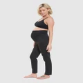 Ripe Maternity - Hunter Over Bump Crop Jean - Relaxed Jeans (Black) Hunter Over Bump Crop Jean