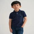 Gant - Kids Original Pique Polo Shirt - Shirts & Polos (EVENING BLUE) Kids Original Pique Polo Shirt