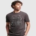 Superdry - Reworked Classic T Shirt - T-Shirts & Singlets (Vintage Black) Reworked Classic T-Shirt