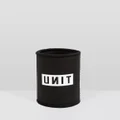 UNIT - UNIT Block Stubbie Cooler - Lunchboxes (BLACK) UNIT Block Stubbie Cooler