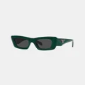 Prada - 0PR 13ZS - Sunglasses (Green Marble) 0PR 13ZS