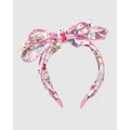 Claris The Chicest Mouse In Paris By Pink Poppy - Claris Fashion Print Headband with Bow - Novelty Gifts (Pink) Claris Fashion Print Headband with Bow