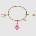 Claris The Chicest Mouse In Paris By Pink Poppy - Claris Charm Bracelet - Novelty Gifts (Gold) Claris Charm Bracelet