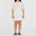 Amelius - Julius Linen Mini Dress - Dresses (White) Julius Linen Mini Dress