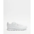 Reebok - Classic Leather Shoes Women's - Lifestyle Sneakers (Flutter White, Flutter White & Pure Grey 3) Classic Leather Shoes - Women's