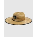Quiksilver - Mens Dredged Straw Lifeguard Hat - Hats (BLACK) Mens Dredged Straw Lifeguard Hat