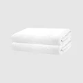 Bambury - Angove Bath Towel 2 Pack - Bathroom (White) Angove Bath Towel 2 Pack