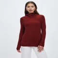 David Lawrence - Ines Collared Wool Knit - Jumpers & Cardigans (Currant Sparkle) Ines Collared Wool Knit