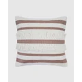 Bambury - Tully Square Cushion - Home (Red) Tully Square Cushion