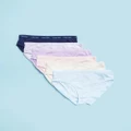 Calvin Klein - 6 Pack Recycled Bikini Collection Kids Teens - Underwear (Lilac Scatter) 6-Pack Recycled Bikini Collection - Kids-Teens
