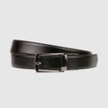 Florsheim - Eastwood Reversible Leather Belt - Belts (Black) Eastwood Reversible Leather Belt
