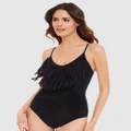 Magicsuit - Blaire Fringed Tummy Control Shaping Swimsuit - One-Piece / Swimsuit (Black) Blaire Fringed Tummy Control Shaping Swimsuit