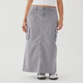 Supre - Dylan Cargo Maxi Skirt - Skirts (Fossil Grey) Dylan Cargo Maxi Skirt