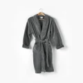 Linen House - Plush Robe - Bathroom (Charcoal) Plush Robe