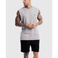 First Division - Performance Crest Rise Tank - Muscle Tops (Marle Marle Grey) Performance Crest Rise Tank