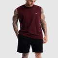 First Division - Performance Crest Rise Tank - Muscle Tops (Maroon) Performance Crest Rise Tank