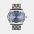 Nixon - Time Teller Watch - Watches (Light Gunmetal & Dusty Blue) Time Teller Watch