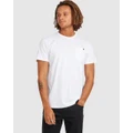 Billabong - Premium Pocket T Shirt For Men - Tops (WHITE) Premium Pocket T Shirt For Men